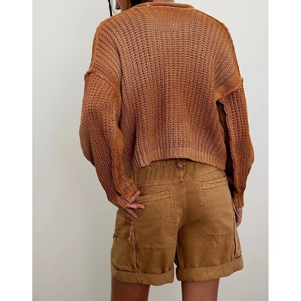 Free People Frankie Washed Shorts Low-Waisted Cargo Lightweight Casual XS 287963 - Picture 6 of 10